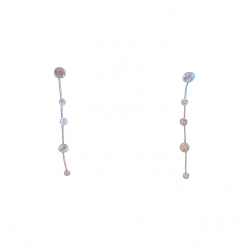 Swarovski Crystal drop pierced earrings 