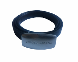 Dolce & Gabbana Medaillon-Gürtel aus Leder