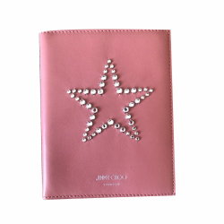 Jimmy Choo Pink Nappa Leather Passport Case