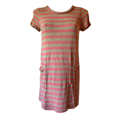 Marc by Marc Jacobs Pink Striped Cotton Dress