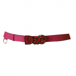 Dolce & Gabbana Fuchsia belt with DG buckle