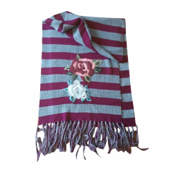 Twin Set Striped long scarf and matching cap