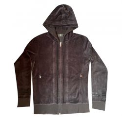 Bogner Cotton-blend velour hoodie