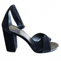 Maje Midnight blue heeled sandals