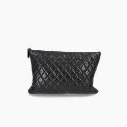 Chanel CC Matelasse Clutch Bag