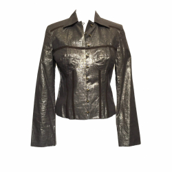 Christian Dior Dior jacket in metallic brown with bodice front