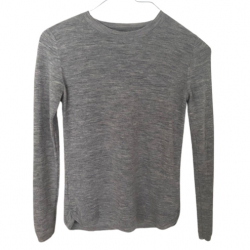 Massimo Dutti Classic grey wool sweater
