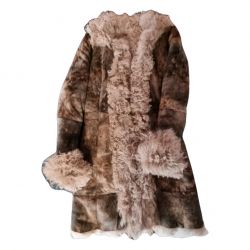Vent couvert Shearling coat