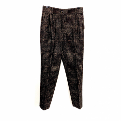 Dolce & Gabbana pants tapered in brown tweed wool-alpaca