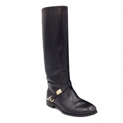 Christian Dior Dior riding boots in black leather