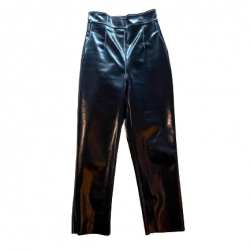 Philosophy Di Lorenzo Serafini Vegan leather high-waist trousers