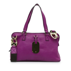 Mulberry B Mulberry Purple Calf Leather East West Shimmy Satchel Turkey