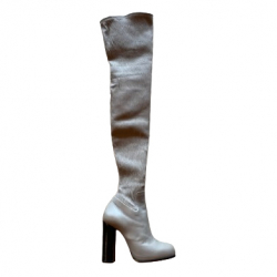Celine Iconic thigh-high boots, in taupe