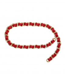 Chanel Vintage Chain Belt Red