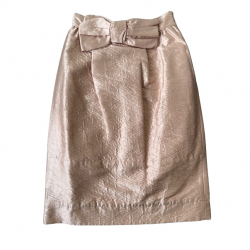 Prada Pink wool and silk skirt