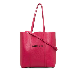 Balenciaga B Balenciaga Pink Calf Leather Everyday XS Tote Italy