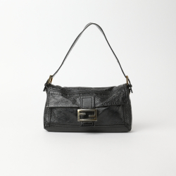 Fendi Baguette Patent Black Shoulder Bag