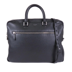 Saint Laurent B Saint Laurent Black Calf Leather Business Bag Italy