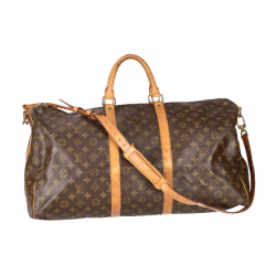 Louis Vuitton Brown Coated Canvas Louis Vuitton Keepall Bandouliere 45