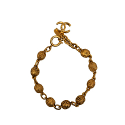 Chanel AB Chanel Gold Gold Plated Metal CC Bracelet France
