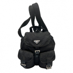 Prada Black Nylon Prada Backpack