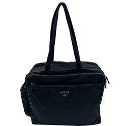 Prada Black Nylon Prada Shoulder Bag