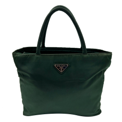 Prada Green Prada Nylon Shoulder Bag