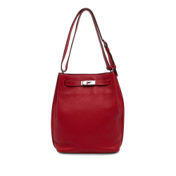 Hermès B Hermès Red Calf Leather Togo So Kelly 22 France