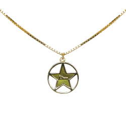 Christian Dior AB Dior Gold Gold Plated Metal Star Pendant Necklace Italy