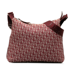 Christian Dior B Dior Red Canvas Fabric Oblique Crossbody Bag Italy