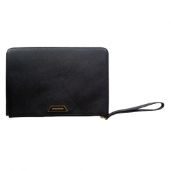 Emporio Armani Leather clutch with logo