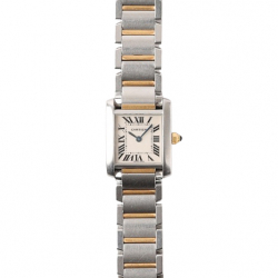 Cartier Tank Francaise 20mm Ref 2384 Two Tone Full Set Watch