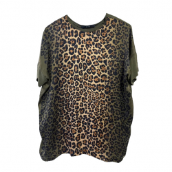 Gucci Leopard silk top