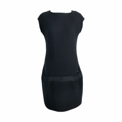 Chanel mini dress in black knit