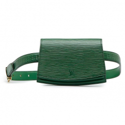 Louis Vuitton AB Louis Vuitton Green Epi Leather Leather Epi Tilsitt Belt Bag France