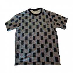 Louis Vuitton Damier T-Shirt mit kurzen Ärmeln aus Baumwolle