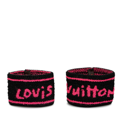 Louis Vuitton A Louis Vuitton Pink Polyester Fabric Graffiti Sports Towel Wristband France