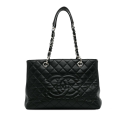 Chanel B Chanel Black Caviar Leather Leather Caviar Grand Shopping Tote France