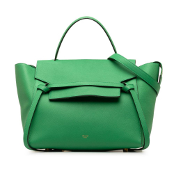 Celine B Celine Green Calf Leather Mini Belt Bag Italy