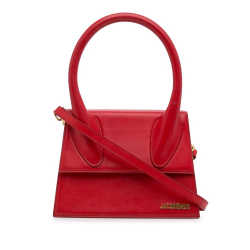 Jacquemus B Jacquemus Red Calf Leather Le Grand Chiquito Italy