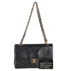 Chanel Black Leather Chanel Small Flap Bag