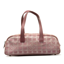 Chanel B Chanel Pink Light Pink Nylon Fabric New Travel Line Handbag Italy