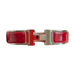 Hermès Bracelet Hermès Clic Clac rouge taille PM