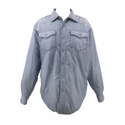 Aspesi Alberto Aspesi blue nylon padded shirt jacket