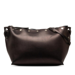 Celine B Celine Brown Dark Brown Calf Leather Medium Sailor Bag Italy