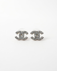 Chanel Vintage Earrings Rhinestone
