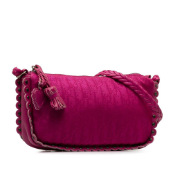 Christian Dior B Dior Pink Nylon Fabric Oblique Ethnic Crossbody Bag Spain