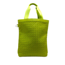 Bottega Veneta AB Bottega Veneta Green Light Green Calf Leather Intrecciato Tote Bag Italy