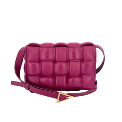 Bottega Veneta Padded Cassette Leather Shoulder Violet Bag