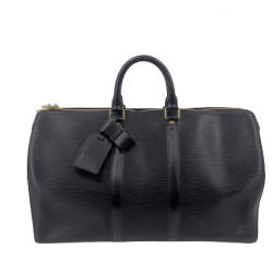 Louis Vuitton Black Epi Leather Louis Vuitton Keepall 45